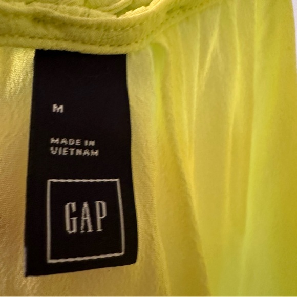 Woman’s GAP Neon Yellow Tank Top, Size M - Picture 6 of 6